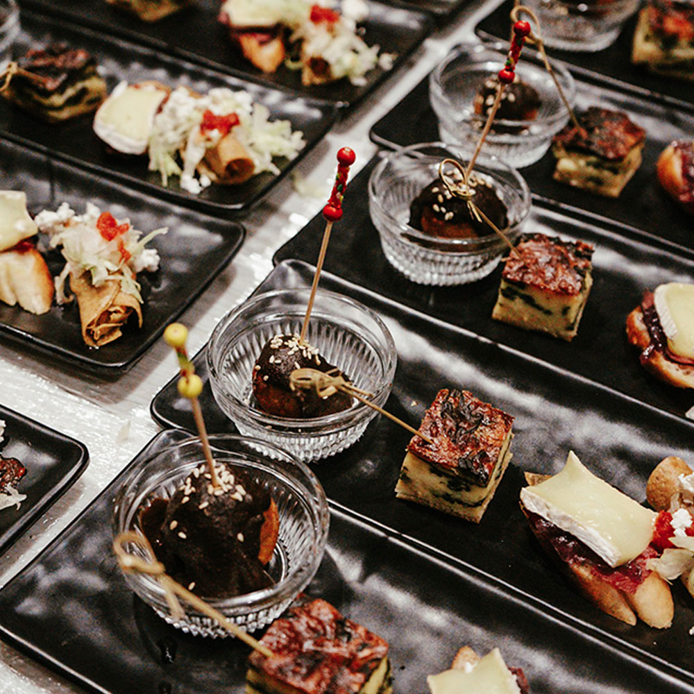 Cocktail parties y canapés gourmet